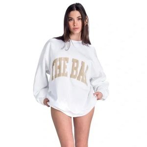 The Bar White and Tan Sweatshirt